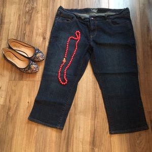 Old Navy the Flirt Capri Jeans in Darker Wash